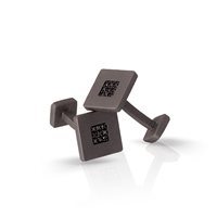Gemelli Mano-J. Uomo Minimal in Titanio Diamante Black MINGEMT18BGEM